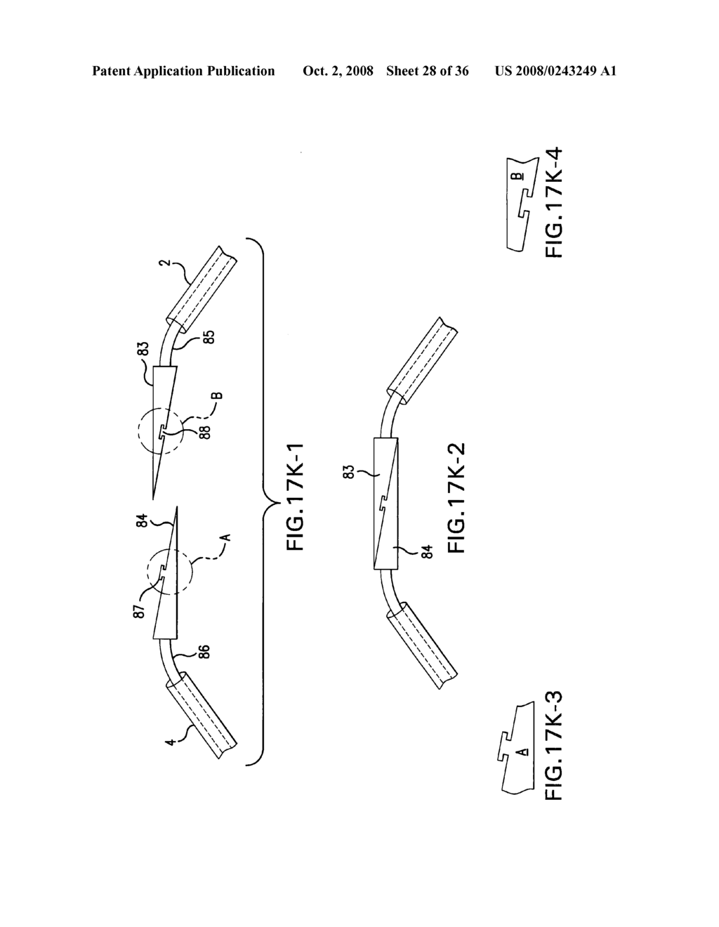 Devices for multipoint emplacement in a body part and methods of use of such devices - diagram, schematic, and image 29