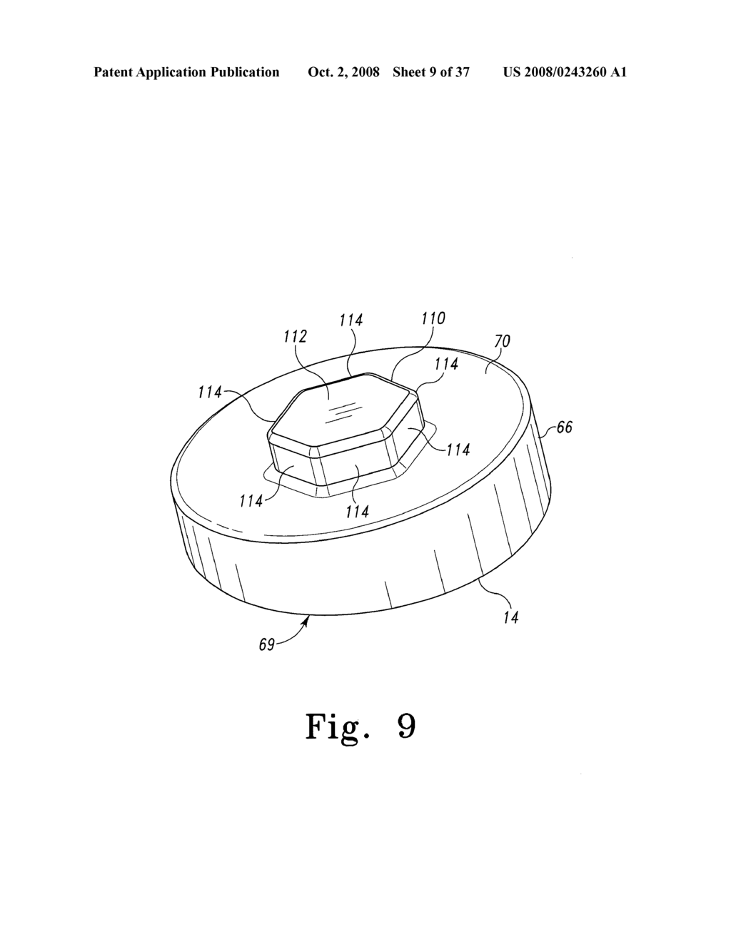 MOBILE BEARING ASSEMBLY HAVING A NON-PLANAR INTERFACE - diagram, schematic, and image 10