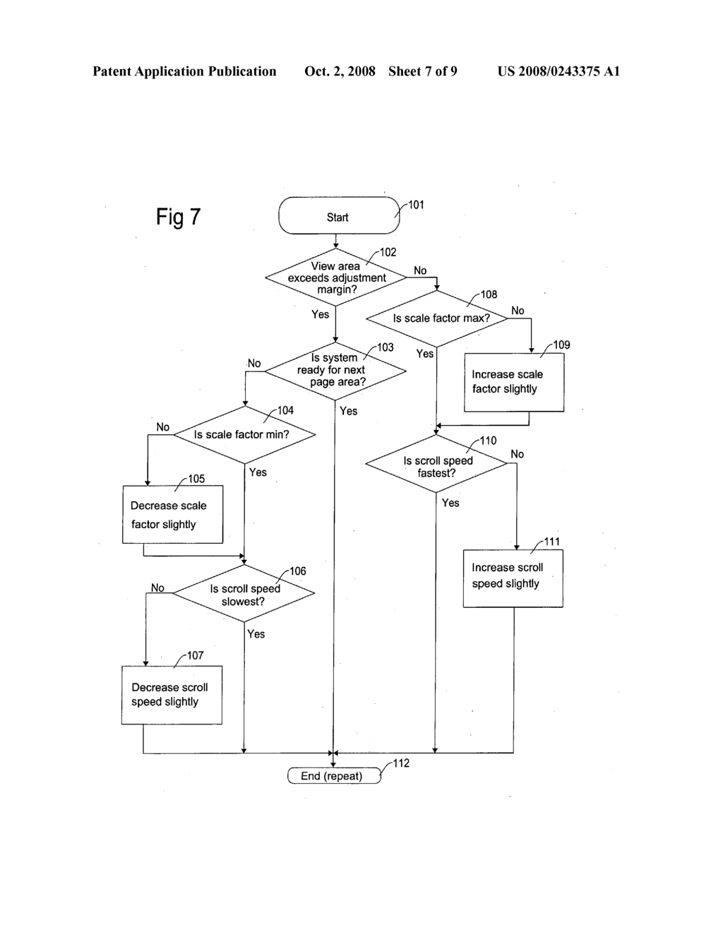 Method and apparatus for incorporating adaptive scroll operation for navigation system - diagram, schematic, and image 08