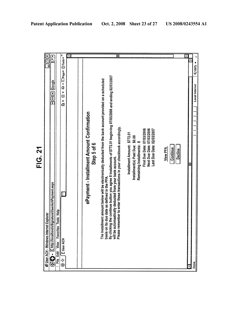 System and Method of Electronically Perfecting a Premium Finance Agreement - diagram, schematic, and image 24