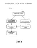 Questionnaire-driven system configuration diagram and image