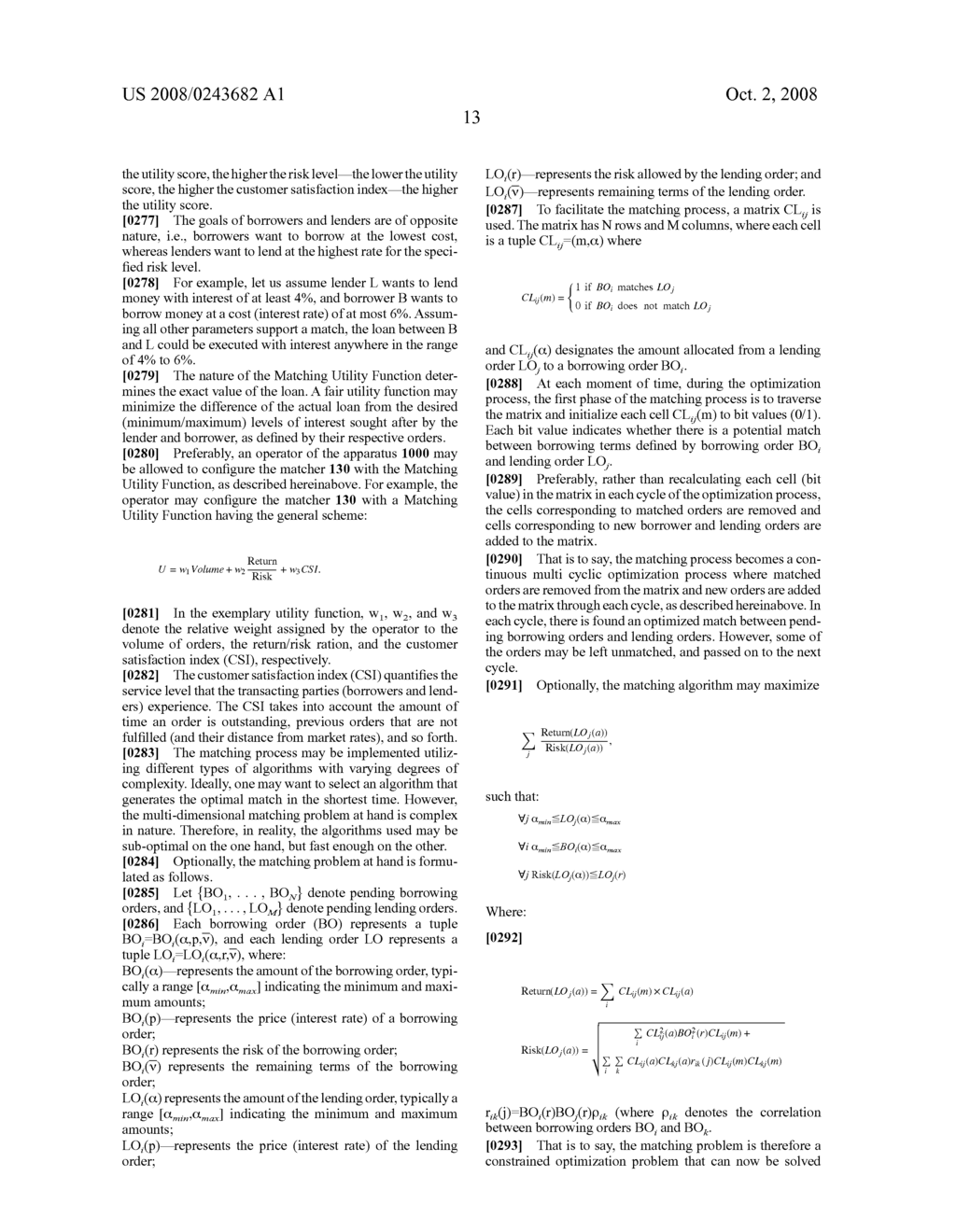 MULTI-DIMENSIONAL MATCHING IN NETWORKED LOAN MARKET AND LENDING MANAGEMENT SYSTEM - diagram, schematic, and image 37