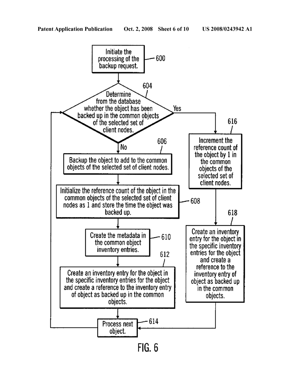 ELIMINATION OF REDUNDANT OBJECTS IN STORAGE SYSTEMS - diagram, schematic, and image 07