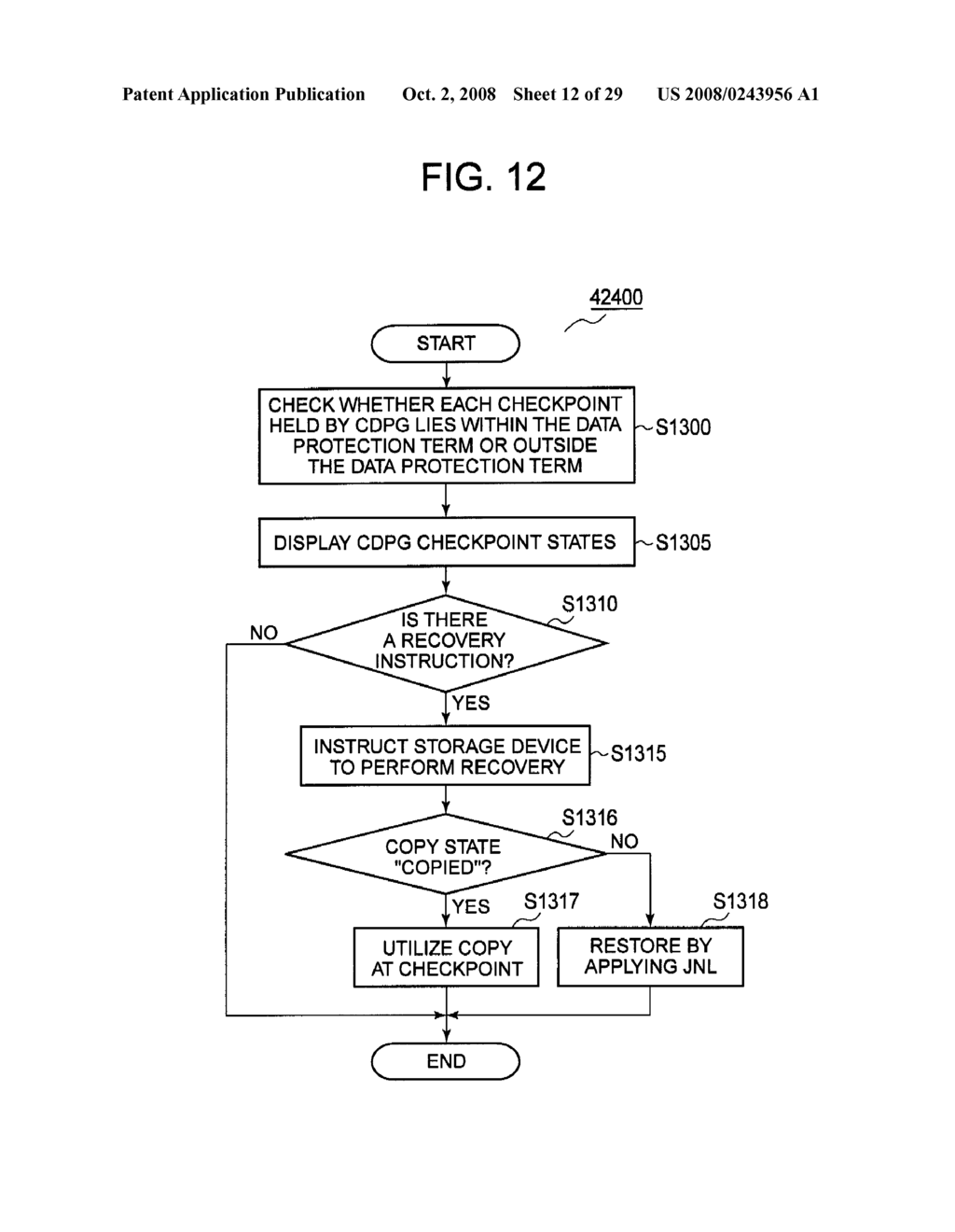 MANAGEMENT DEVICE AND METHOD FOR STORAGE DEVICE EXECUTING CDP-BASED RECOVERY - diagram, schematic, and image 13