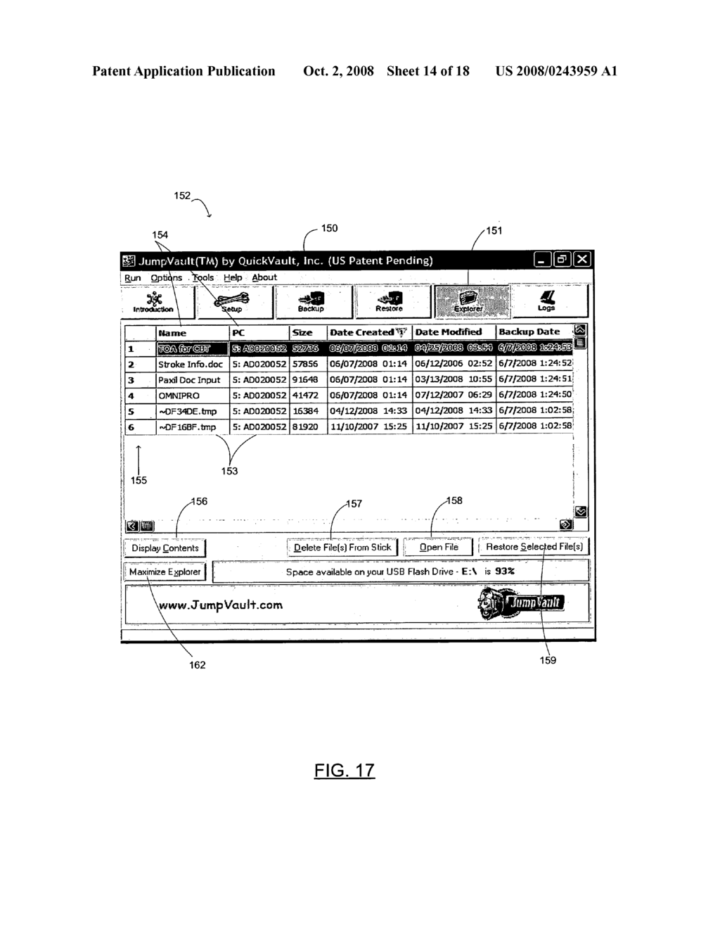 Apparatus and method for backing up computer files - diagram, schematic, and image 15