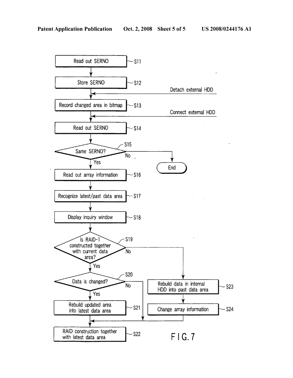 INFORMATION PROCESSING DEVICE AND DISK ARRAY CONSTRUCTION METHOD - diagram, schematic, and image 06