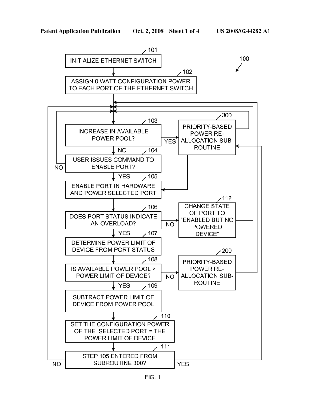 Managing Power Allocation To Ethernet Ports In The Absence Of Mutually Exclusive Detection And Powering Cycles In Hardware - diagram, schematic, and image 02