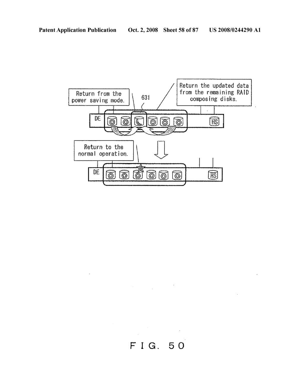 POWER SAVING DEVICE CONTROLLED BY CONTROLLER OR DISK - diagram, schematic, and image 59