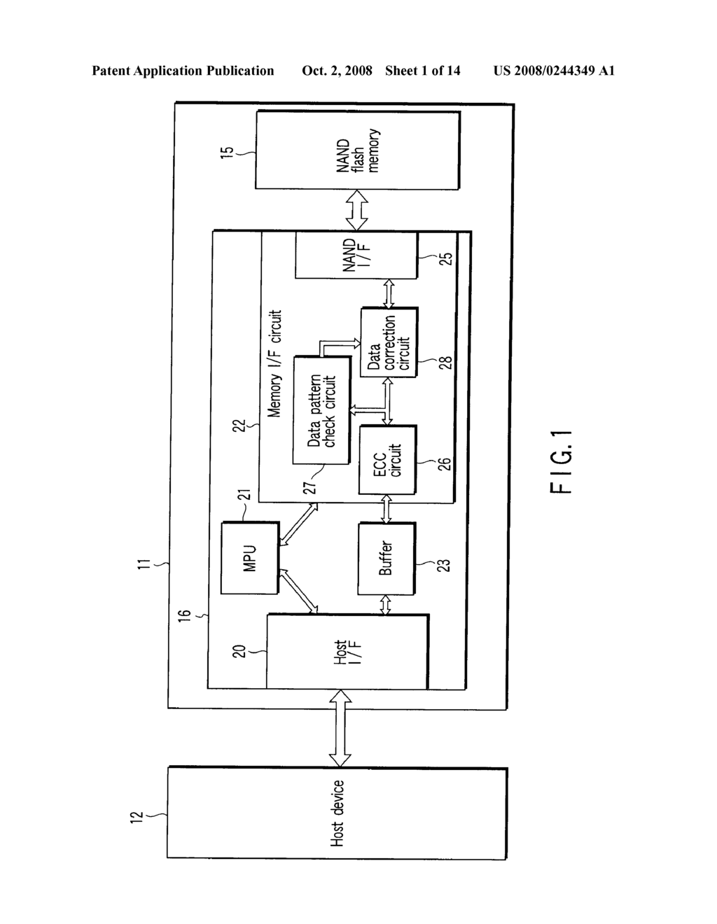 MEMORY DEVICE INCLUDING MEMORY CONTROLLER - diagram, schematic, and image 02