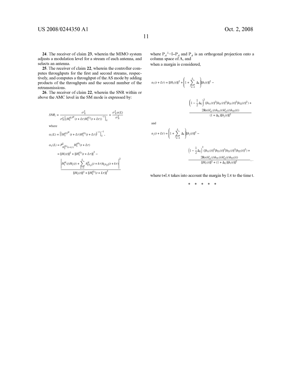 APPARATUS AND METHOD FOR AUTOMATIC REPEAT REQUEST IN MULTIPLE INPUT MULTIPLE OUTPUT SYSTEM - diagram, schematic, and image 18