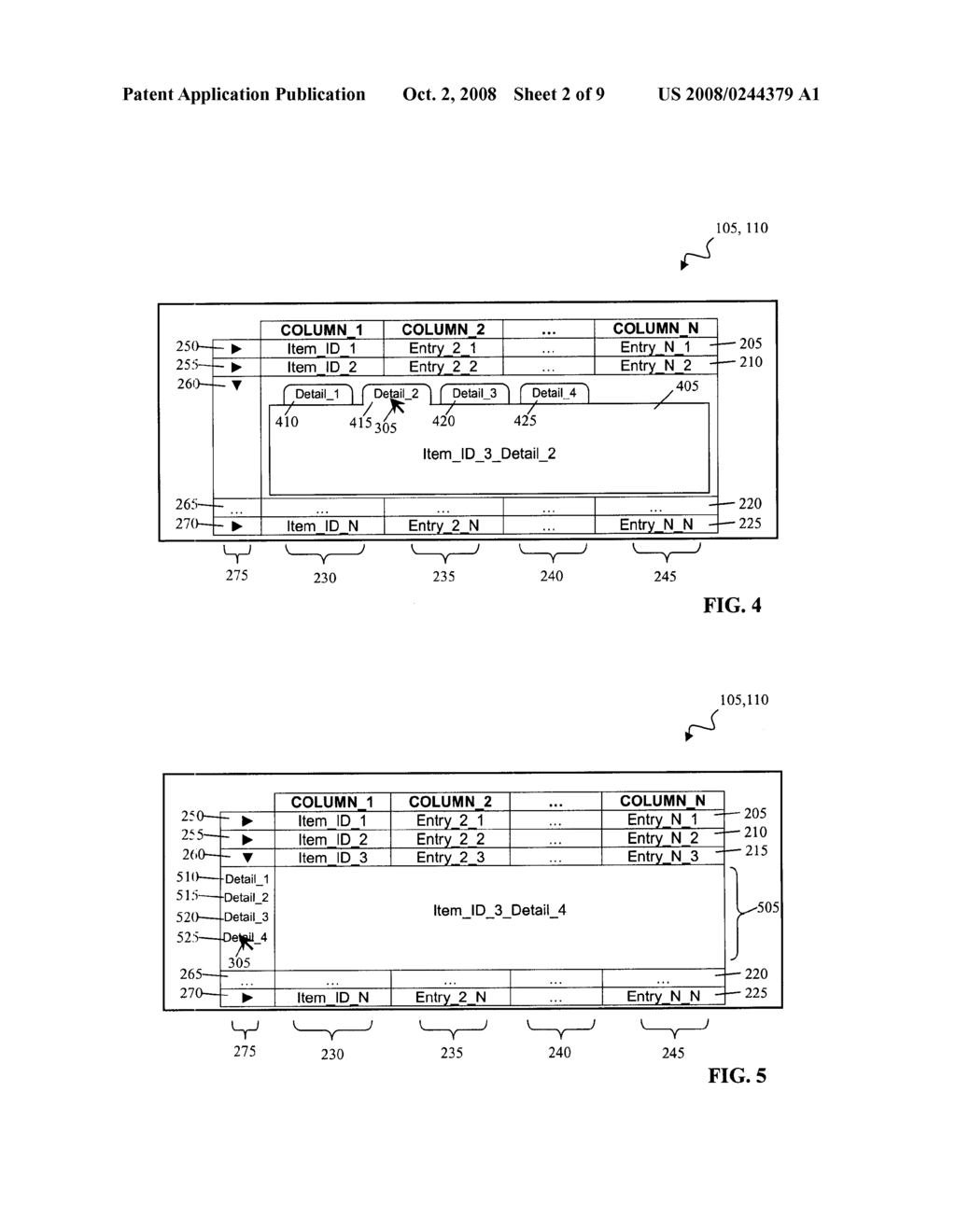 DISPLAYING DETAILED INFORMATION IN THE CONTEXT OF A CONDENSED ENUMERATION OF INFORMATION - diagram, schematic, and image 03