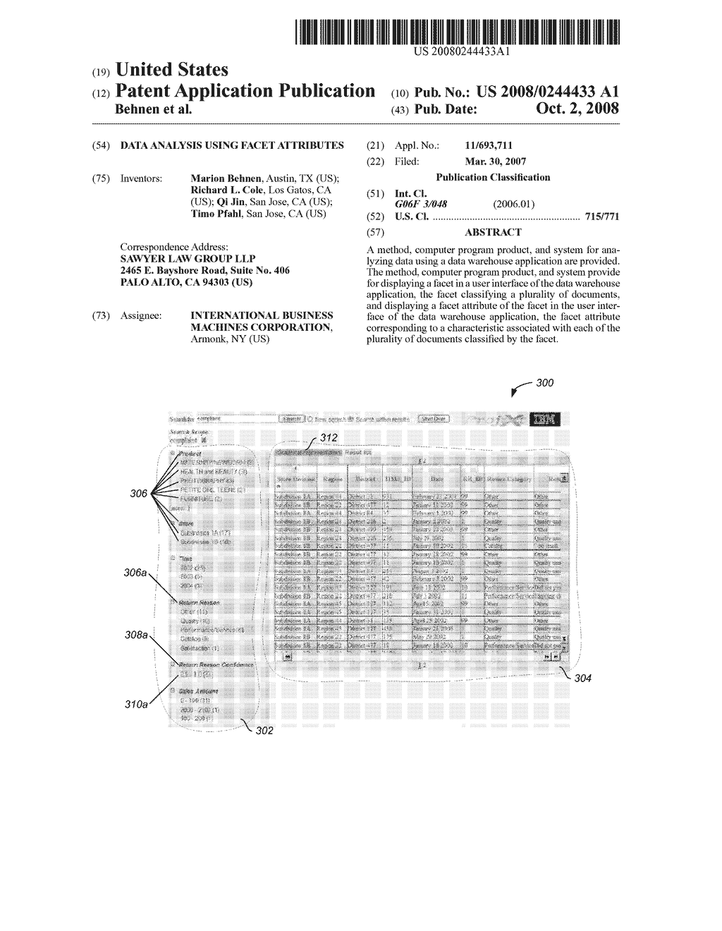 DATA ANALYSIS USING FACET ATTRIBUTES - diagram, schematic, and image 01