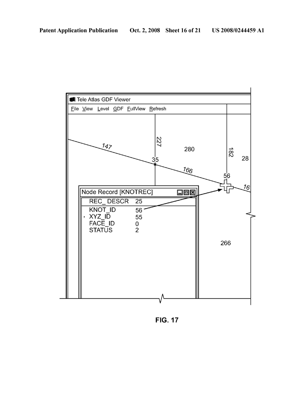 Method for associating map item images and text information - diagram, schematic, and image 17