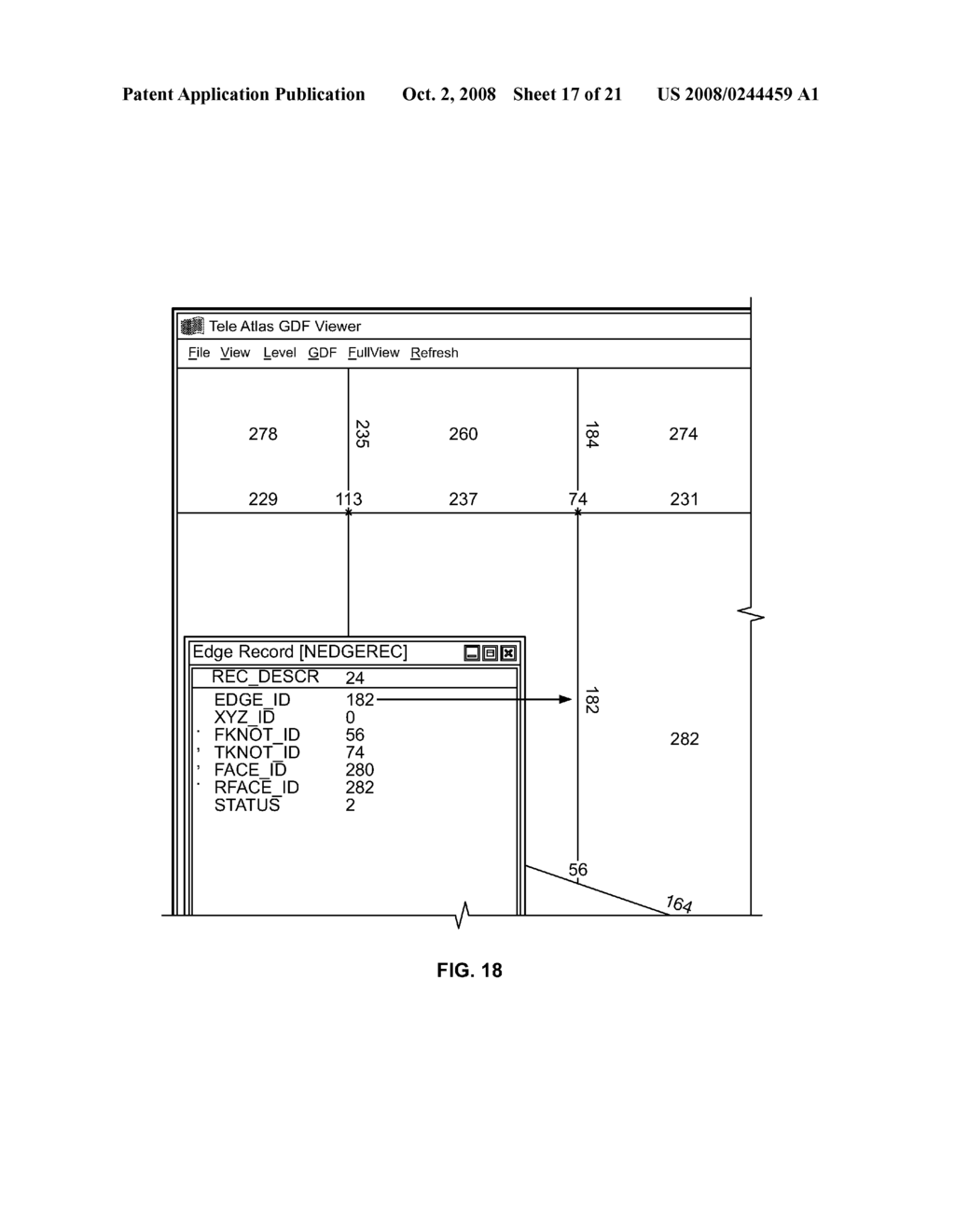 Method for associating map item images and text information - diagram, schematic, and image 18