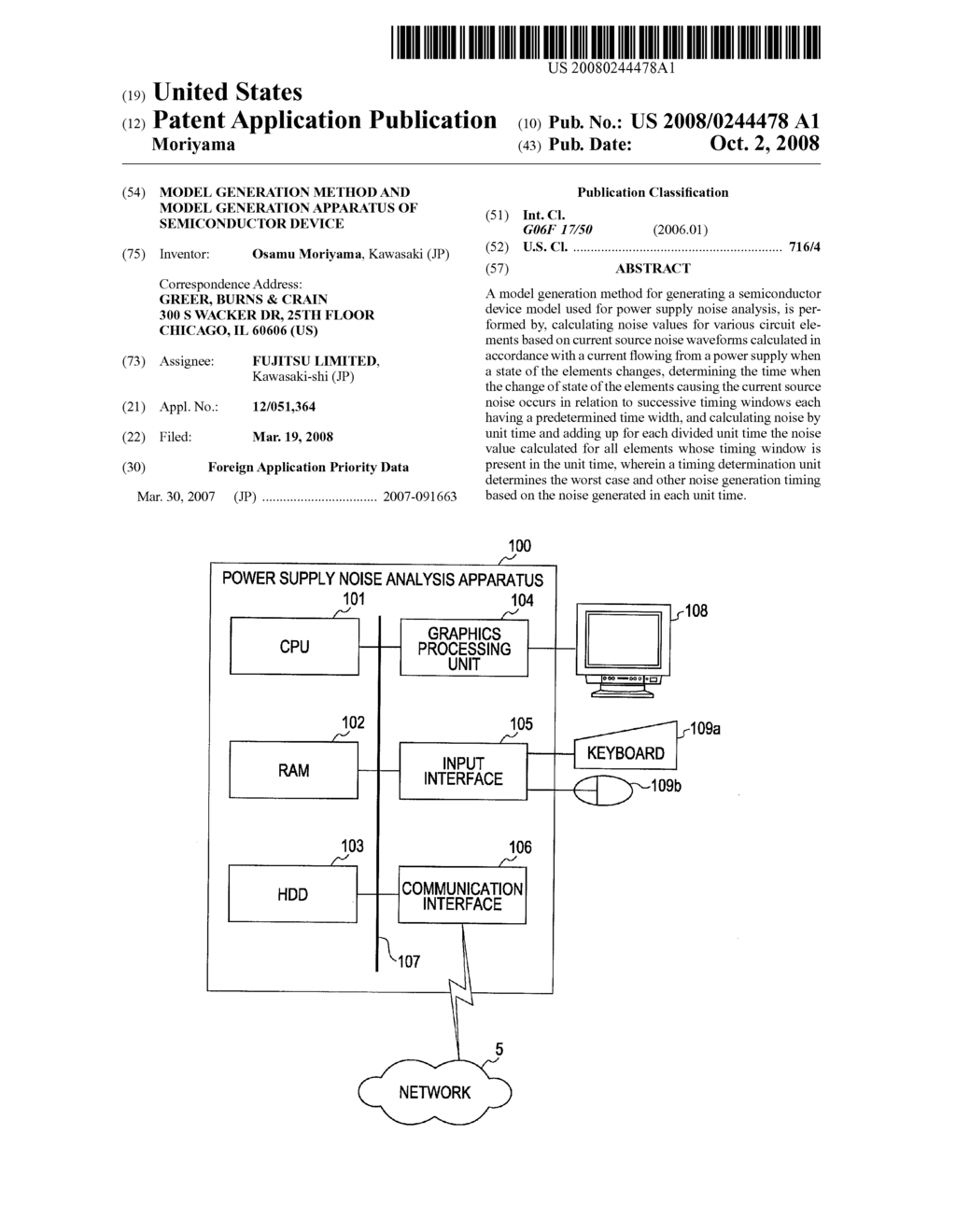 MODEL GENERATION METHOD AND MODEL GENERATION APPARATUS OF SEMICONDUCTOR DEVICE - diagram, schematic, and image 01