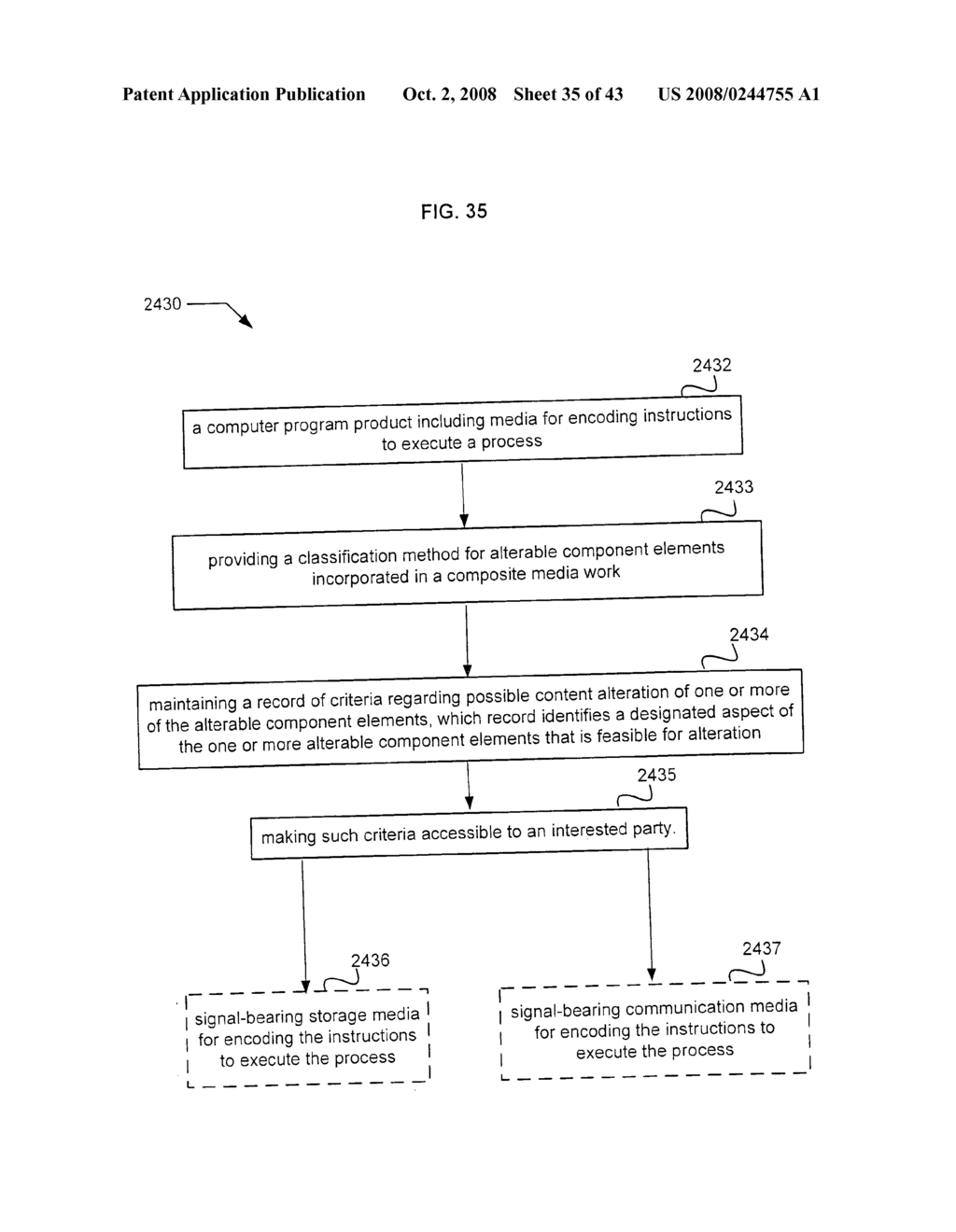 Authorization for media content alteration - diagram, schematic, and image 36