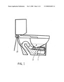 SELF-PLUNGING TOILET AND METHOD OF CLEARING A TOILET diagram and image