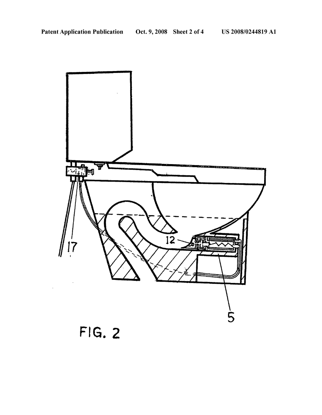 SELF-PLUNGING TOILET AND METHOD OF CLEARING A TOILET - diagram, schematic, and image 03