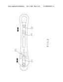 Dual-use knife for cutting a circle and a straight line diagram and image