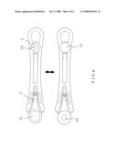 Dual-use knife for cutting a circle and a straight line diagram and image