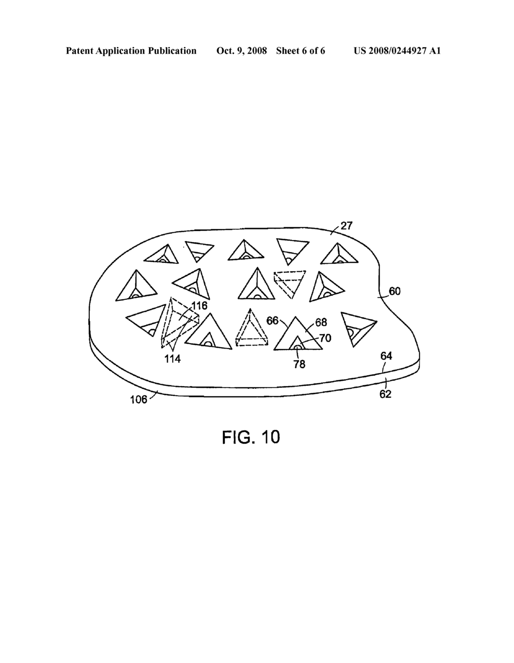 ARTICLE OF FOOTWEAR HAVING MIDSOLE WITH SUPPORT PILLARS AND METHOD OF MANUFACTURING SAME - diagram, schematic, and image 07