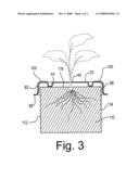 Cover for plant growing medium diagram and image