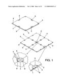 Assembly system for floor and/or wall tiles diagram and image