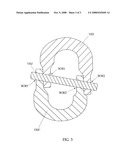 Coupling element for a shackle diagram and image