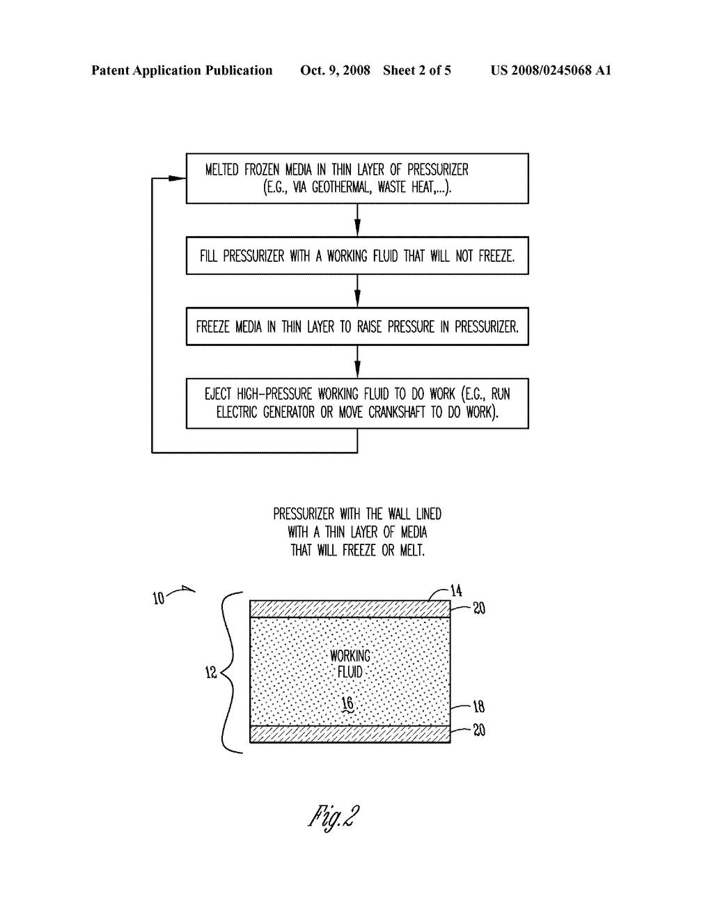 METHOD AND APPARATUS FOR ENERGY HARVESTING THROUGH PHASE-CHANGE INDUCED PRESSURE RISE UNDER COOLING CONDITIONS - diagram, schematic, and image 03