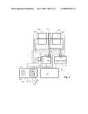 Flow detector device with self check diagram and image