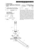 ASSEMBLY STRUCTURE OF TREADING CRANK AND SPINDLE TUBE OF THE BIKE diagram and image