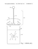 Coffee infusion press for stackable cups diagram and image