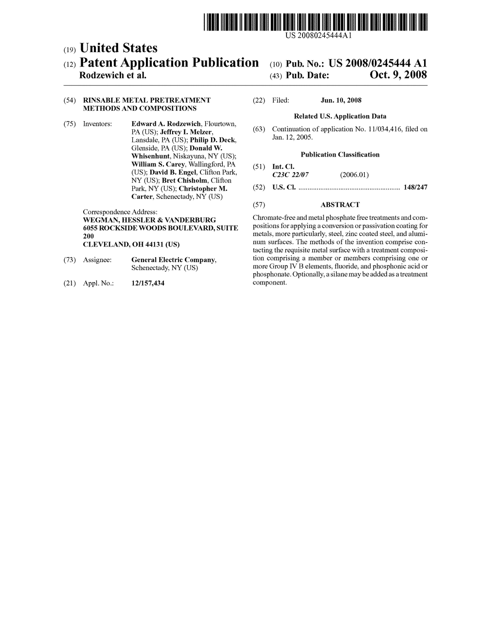 Rinsable metal pretreatment methods and compositions - diagram, schematic, and image 01