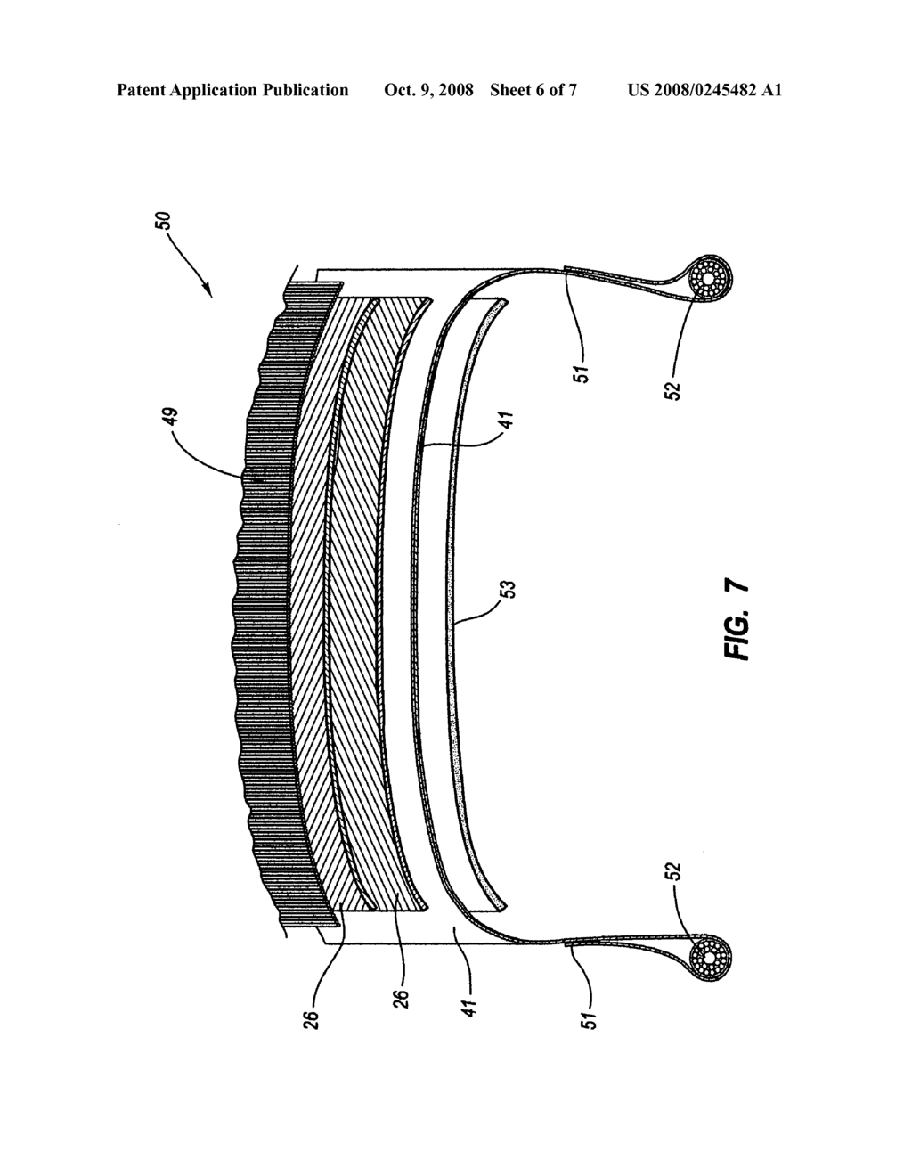 Belt for use in forming a core of plies, beads and belts of a urethane tire - diagram, schematic, and image 07