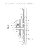 ADHESIVE-FILM EXFOLIATING DEVICE AND MANUFACTURING METHOD OF LIQUID CYRSTAL DISPLAY PANEL USING THE DEVICE diagram and image