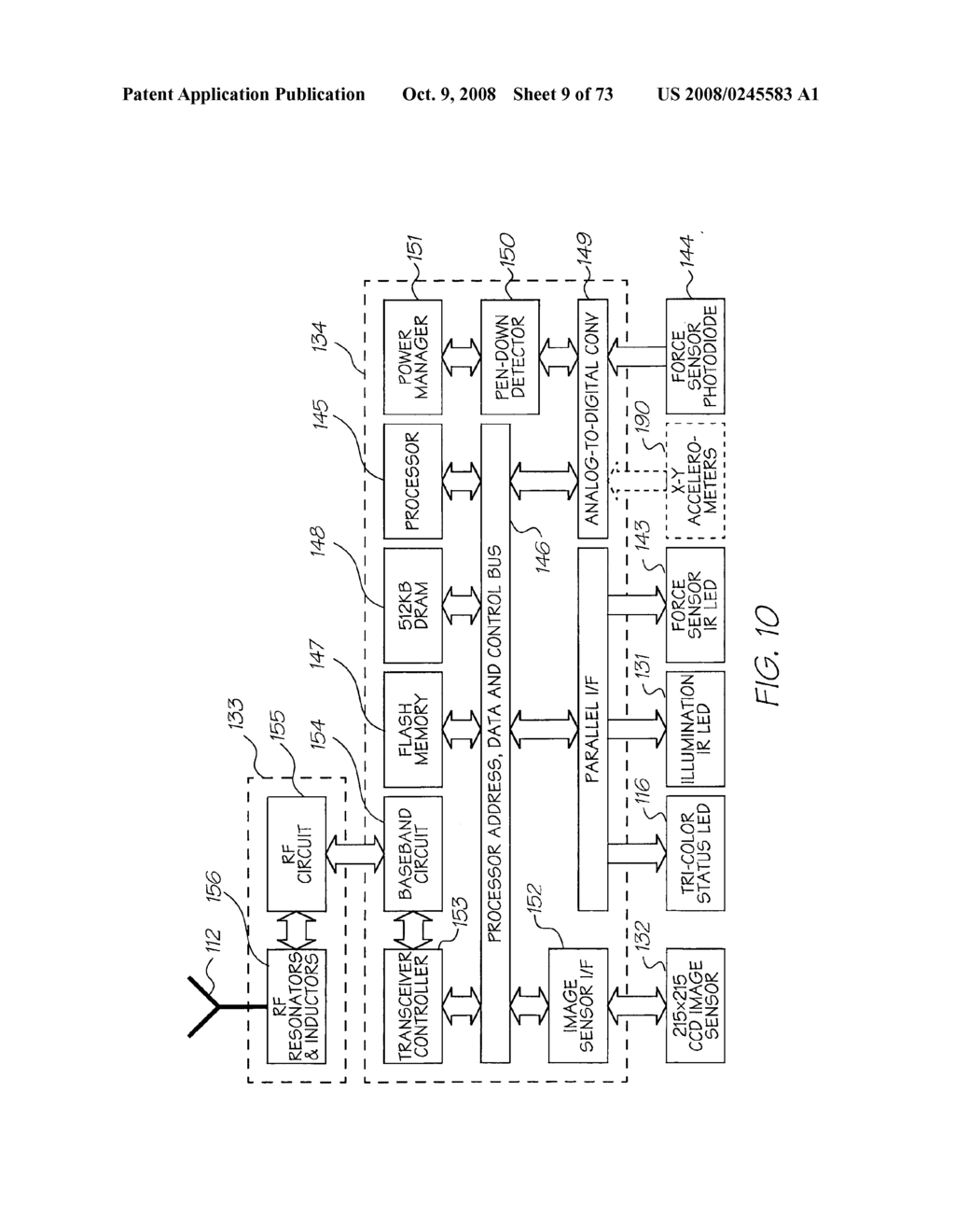 CONTROLLER ARRANGEMENT FOR AN OPTICAL SENSING PEN - diagram, schematic, and image 10