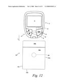 Carrying assembly with analyte-determining instrument diagram and image