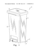 Trash can pedals diagram and image