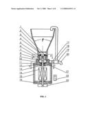 CRUSHING AND GRINDING DEVICE, A SOYBEAN MILK MAKER INCLUDING SAID DEVICE AND A METHOD FOR MAKING SOYBEAN MILK diagram and image