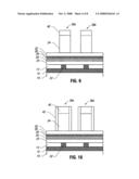 Damascene conductive line for contacting an underlying memory element diagram and image