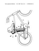 Seat suspension suitable for bicycle use diagram and image