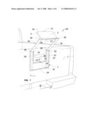 Foldable mirror assembly for hitching trailers diagram and image