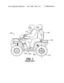 FLIP-DOWN FOOTREST FOR AN ALL-TERRAIN VEHICLE diagram and image