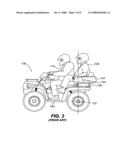 FLIP-DOWN FOOTREST FOR AN ALL-TERRAIN VEHICLE diagram and image