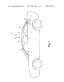 CONVERTIBLE VEHICLE COMPRISING A ROOF FIXED IN THE BODY VIA MAIN SUPPORT UNITS diagram and image