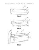 Arm rest for an automotive type door diagram and image