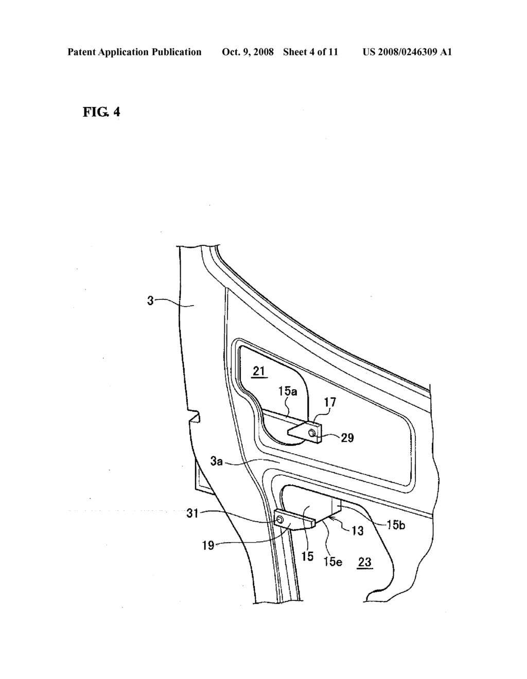 MOUNTING STRUCTURE OF IMPACT ABSORBING MEMBER AND METHOD OF MOUNTING SAME - diagram, schematic, and image 05