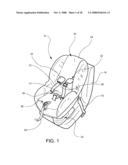 CHILD RESTRAINT SYSTEM INCLUDING TENSION SENSOR AND STATUS INDICATOR diagram and image