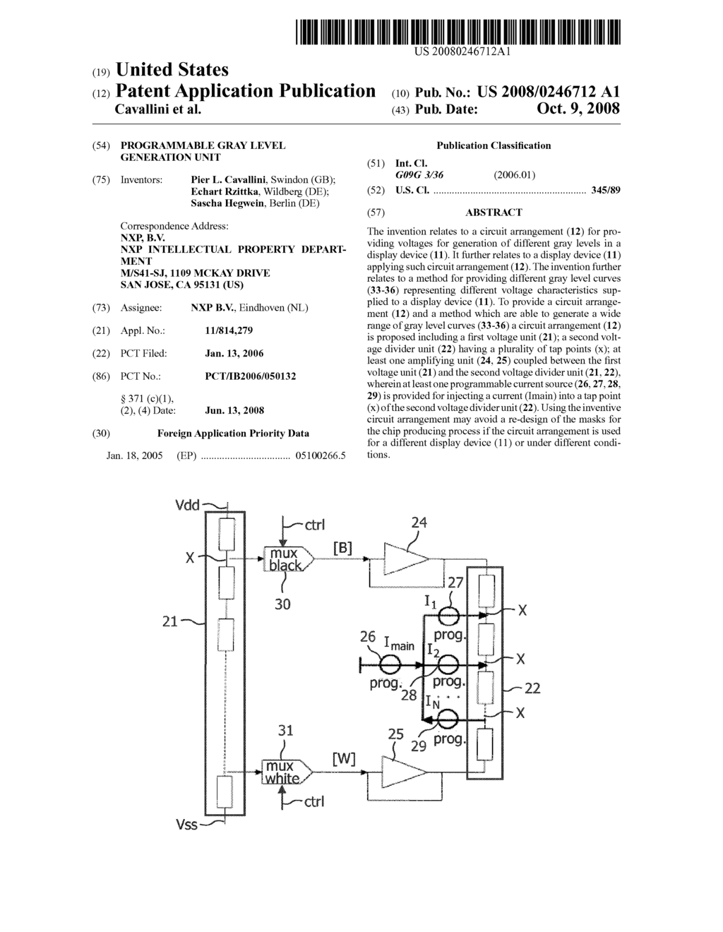 Programmable Gray Level Generation Unit - diagram, schematic, and image 01