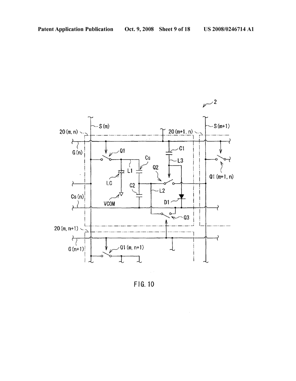 IMAGE DISPLAY DEVICE, DISPLAY PANEL AND METHOD OF DRIVING IMAGE DISPLAY DEVICE - diagram, schematic, and image 10